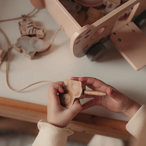 Ковчег деревянный Mrs. Ertha "Noah's Ark", бежевый